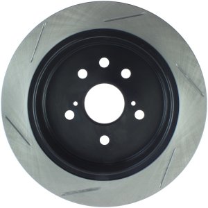 Lexus IS250 Brake Rotor (1) - Rear Left - Stoptech - Slotted Sport - Black - `06-`15