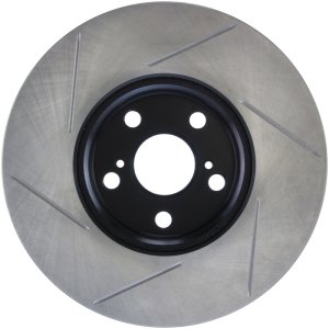 Pontiac Vibe Brake Rotor (1) - Front Left - Stoptech - Slotted Sport - Black - `09-`10 Pontiac Vibe Brake Rotor (1) - Front Left - Stoptech - Slotted Sport - Black - `09-`10