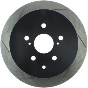Lexus RX350 Brake Rotor (1) - Rear Right - Stoptech - Slotted Sport - Black - `10-`15