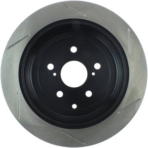 Toyota Highlander Brake Rotor (1) - Rear Right - Stoptech - Slotted Sport - Black - `14-`19