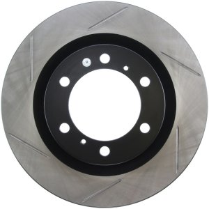 Lexus GX460 Brake Rotor (1) - Front Right - Stoptech - Slotted Sport - Black - `10-`19