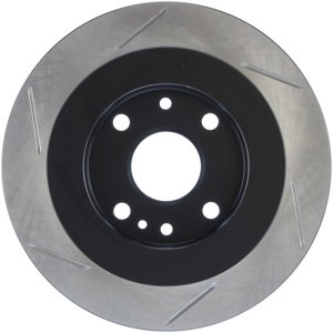 Mazda Miata Brake Rotor (1) - Rear Left - Stoptech - Slotted Sport - Black - `94-`02