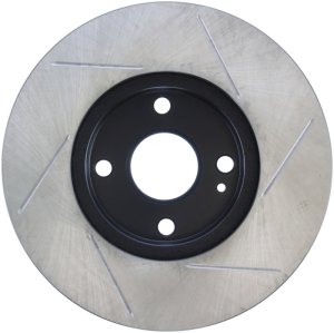 Mazda Miata Brake Rotor (1) - Front Right - Stoptech - Slotted - Black - `99-`05