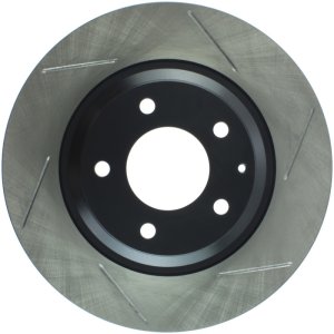 Mazda RX 8 Brake Rotor (1) - Rear Left - Stoptech - Slotted - Black - `04-`11