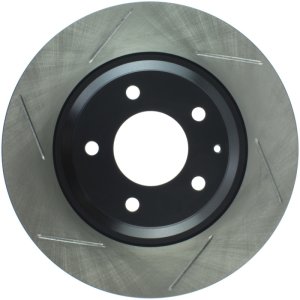 Mazda RX 8 Brake Rotor (1) - Rear Right - Stoptech - Sport Suspension Only, Slotted - Black - `04-`11