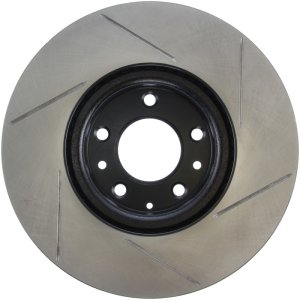 Mazda 6 Brake Rotor (1) - Front Right - Stoptech - Slotted Sport - Black - `06-`07