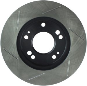 Chrysler Sebring Brake Rotor (1) - Front Left - Stoptech - Slotted Sport Rotor - Black - `95-`05