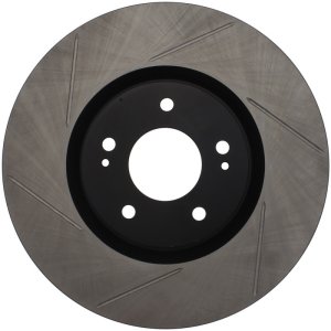 Mitsubishi Lancer Brake Rotor (1) - Front Right - Stoptech - Slotted Sport Rotor - Black E-Coated - `03-`06