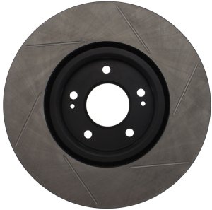 Mitsubishi Lancer Brake Rotor (1) - Front Right - Stoptech - Slotted Sport Rotor - Black E-Coated - `03-`06
