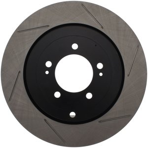 Mitsubishi Lancer Brake Rotor (1) - Rear Left - Stoptech - Slotted Sport - `08-`15