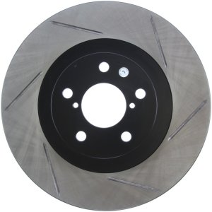 Saab 9-2X Brake Rotor (1) - Front Left - Stoptech - Slotted Sport - Black - `05-`06