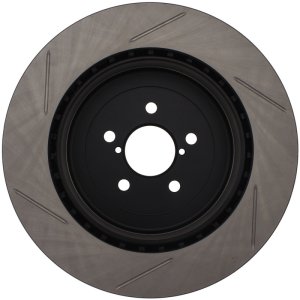 Subaru Impreza Brake Rotor (1) - Rear Left - Stoptech - Slotted Sport - `03-`04