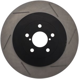 Subaru Impreza Brake Rotor (1) - Rear Left - Stoptech - Slotted Sport - `03-`04