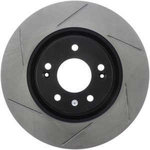 Hyundai Tucson Brake Rotor (1) - Front Right - Stoptech - Slotted - Black - `16-`17