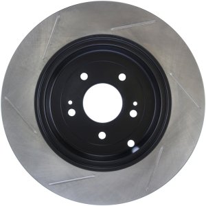 Hyundai Genesis Coupe Brake Rotor (1) - Rear Left - Stoptech - Slotted Sport - Black - `10-`16 Hyundai Genesis Coupe Brake Rotor (1) - Rear Left - Stoptech - Slotted Sport - Black - `10-`16