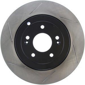 Hyundai Genesis Coupe Brake Rotor (1) - Rear Right - Stoptech - Slotted - Black - `10-`16