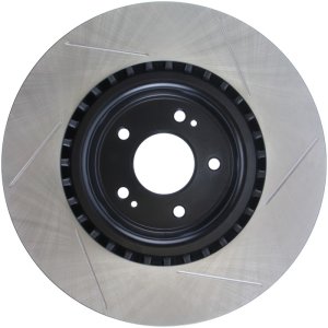Hyundai Genesis Coupe Brake Rotor (1) - Front Right - Stoptech - Slotted Sport - Black - `10-`16