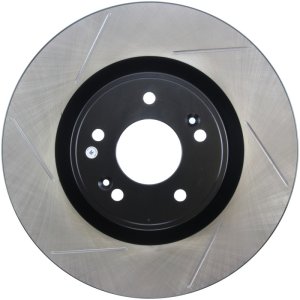 Hyundai Genesis Coupe Brake Rotor (1) - Front Right - Stoptech - Slotted Sport - Black - `10-`16