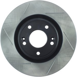 Hyundai Genesis Coupe Brake Rotor (1) - Front Right - Stoptech - Slotted Sport - Black - `10-`16