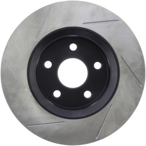Dodge Durango Brake Rotor (1) - Front Left - Stoptech - Slotted Sport - Black E-Coated - `11-`20