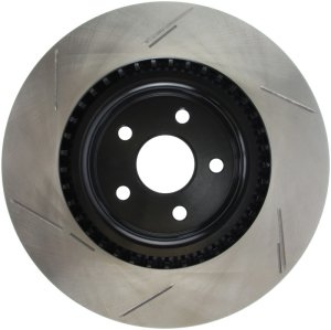 Dodge Durango Brake Rotor (1) - Front Left - Stoptech - Slotted Sport - Black - `17-`20