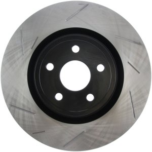 Dodge Durango Brake Rotor (1) - Front Right - Stoptech - Slotted Sport - Black - `17-`20