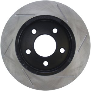 Ford Mustang Brake Rotor (1) - Rear Right - Stoptech - Slotted Sport - Black - `94-`02