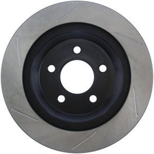 Ford Mustang Brake Rotor (1) - Rear Left - Stoptech - Slotted Sport - Black - `94-`04