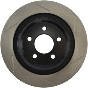 Ford Mustang Brake Rotor (1) - Rear Right - Stoptech - Slotted Sport - Black E-Coated - `94-`04