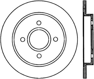 Ford Fiesta Brake Rotor (1) - Rear Right - Stoptech - Slotted Cryo - Black - `14-`19 Ford Fiesta Brake Rotor (1) - Rear Right - Stoptech - Slotted Cryo - Black - `14-`19