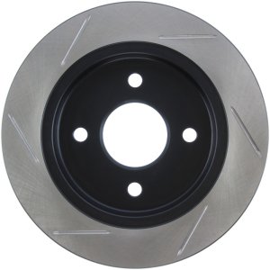 Ford Fiesta Brake Rotor (1) - Rear Left - Stoptech - Slotted Sport - Black - `14-`19