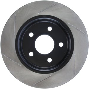 Ford Focus Brake Rotor (1) - Rear Left - Stoptech - Sport Slotted - Black E-Coated - `12-`18