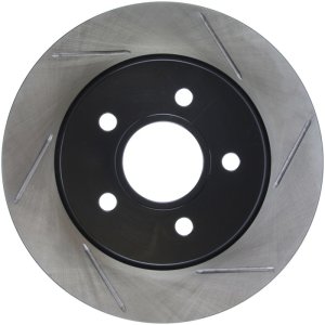 Ford Focus Brake Rotor (1) - Rear Left - Stoptech - Sport Slotted - Black E-Coated - `12-`18