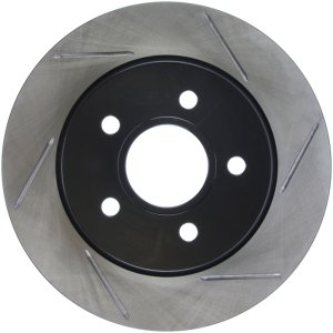 Ford Focus Brake Rotor (1) - Rear Left - Stoptech - Sport Slotted - Black E-Coated - `12-`18
