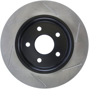 Ford Focus Brake Rotor (1) - Rear Right - Stoptech - Sport Slotted - Black - `13-`18