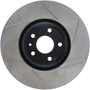 Lincoln MKZ Brake Rotor (1) - Front Right - Stoptech - Slotted Premium - Black - `13-`16