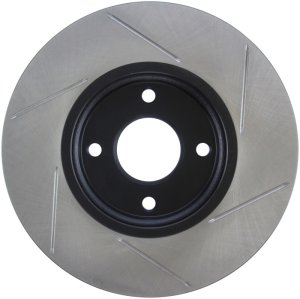Ford Fiesta Brake Rotor (1) - Front Right - Stoptech - Slotted Sport Rotors - Black - `14-`18