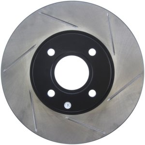 Ford Fiesta Brake Rotor (1) - Front Left - Stoptech - Sport Slotted - Black - `14-`19 Ford Fiesta Brake Rotor (1) - Front Left - Stoptech - Sport Slotted - Black - `14-`19