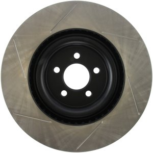 Ford Mustang Brake Rotor (1) - Front Left - Stoptech - Slotted - Black - `15-`20