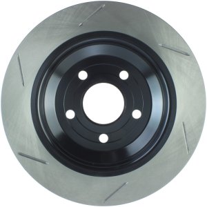 Ford Focus Brake Rotor (1) - Rear Left - Stoptech - Slotted Sport - Black - `16-`18