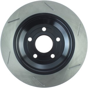 Ford Focus Brake Rotor (1) - Rear Right - Stoptech - Slotted Sport - Black - `16-`18