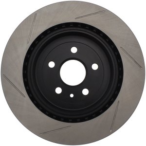 Cadillac CTS Brake Rotor (1) - Rear Left - Stoptech - Slotted Sport - Black - `09-`19