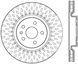Pontiac G8 Brake Rotor (1) - Front Left - Stoptech - Slotted Sport Rotors - 2009