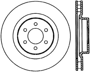 Dodge Viper Brake Rotor (1) - Front Right - Stoptech - Slotted Cryo - Black - `92-`02 Dodge Viper Brake Rotor (1) - Front Right - Stoptech - Slotted Cryo - Black - `92-`02
