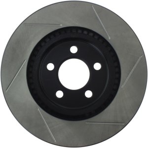 Dodge Magnum Brake Rotor (1) - Front Right - Stoptech - Slotted Sport Rotors - Black - `05-`08
