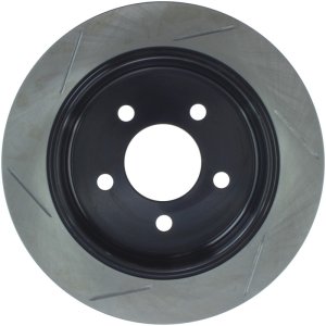 Ford Explorer Sport Brake Rotors (1) - Rear Left - Stoptech - Slotted Sport - Black - `01-`02