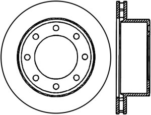 Ford F-350 Super Duty Brake Rotor (1) - Rear Right - Stoptech - Slotted Cryo - Black - `99-`04