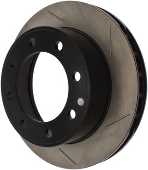 Ford F-350 Super Duty Brake Rotor (1) - Front Left - Stoptech - Slotted Sport Rotors Cryo - Black - `99-`04