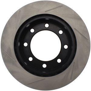 Ford F-350 Super Duty Brake Rotor (1) - Front Left - Stoptech - Slotted Sport - Black - `99-`04