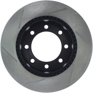 Ford F-350 Super Duty Brake Rotor (1) - Front Left - Stoptech - Sport Slotted - Black - `05-`12